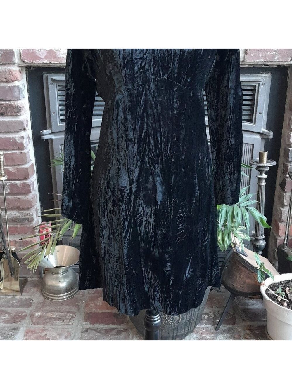 Vintage Bluemarine Crushed Velvet Dress - Picture 5 of 10